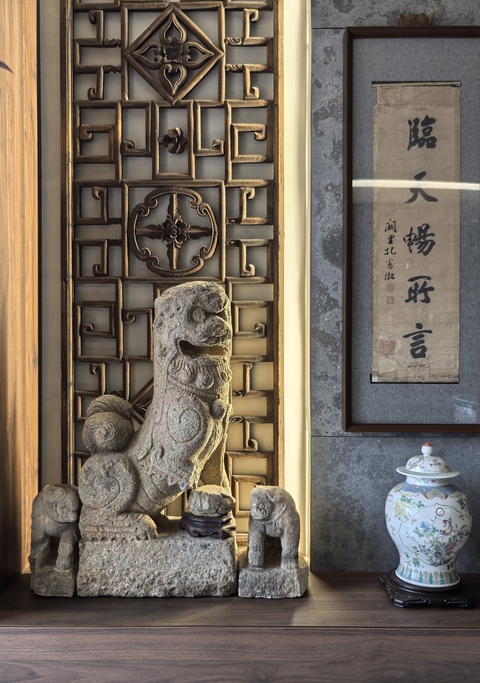 古玩雜項(xiàng)宋元(望柱)柱頭獅一對(duì)拍賣,當(dāng)前價(jià)格16888元