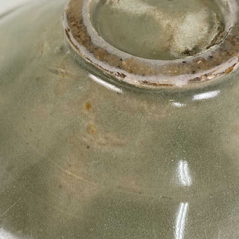 古玩陶瓷耀州窯菊瓣紋盞真品鑒賞圖