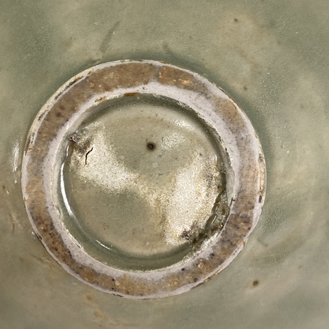 古玩陶瓷耀州窯菊瓣紋盞真品鑒賞圖