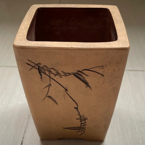 古玩雜項紫砂花盆真品鑒賞圖
