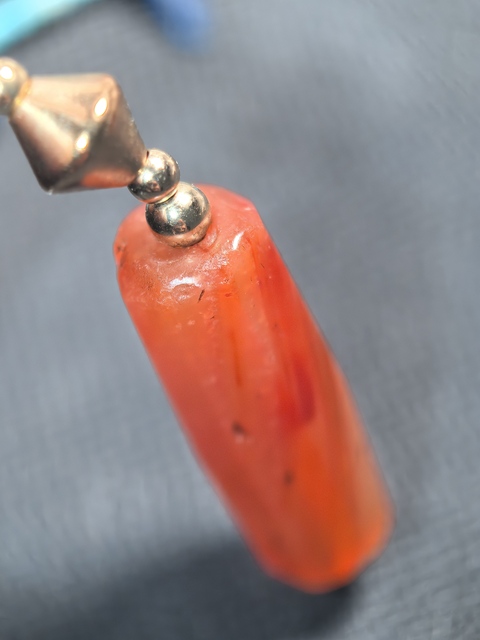 古玩玉器老多寶項鏈真品鑒賞圖