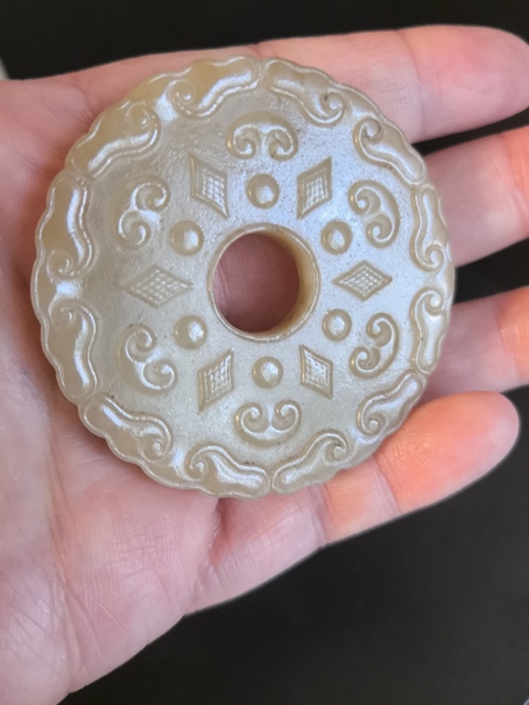 古玩玉器和田玉璧真品鑒賞圖
