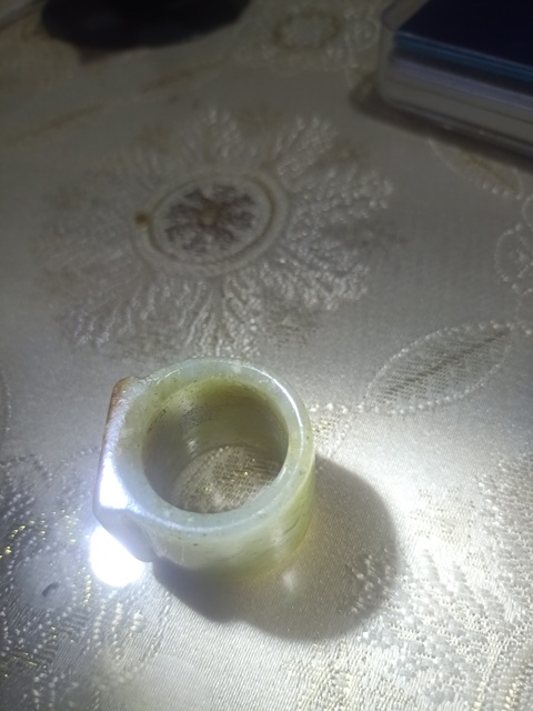 古玩玉器扳指真品鑒賞圖