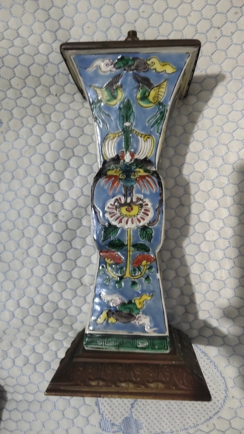 古玩陶瓷龍紋花觚真品鑒賞圖