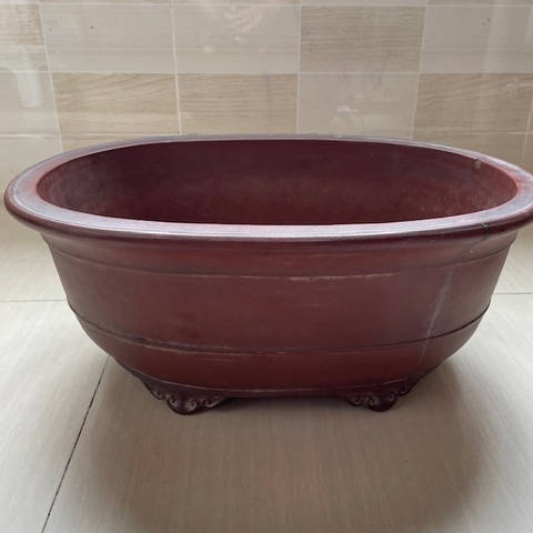 古玩雜項紫砂花盆真品鑒賞圖