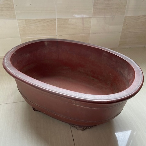 古玩雜項紫砂花盆真品鑒賞圖