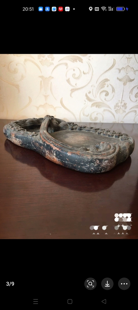 古玩雜項澄泥硯真品鑒賞圖