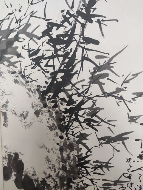 古玩字畫手工原裝原裱河南名家任七 墨竹圖拍賣,當前價格3688元