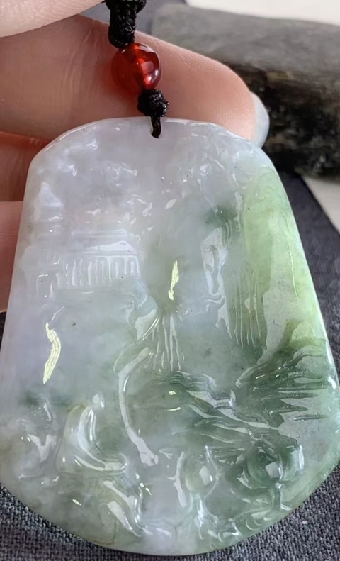 古玩玉器天然翡翠(A貨)掛件拍賣(mài),當(dāng)前價(jià)格868元