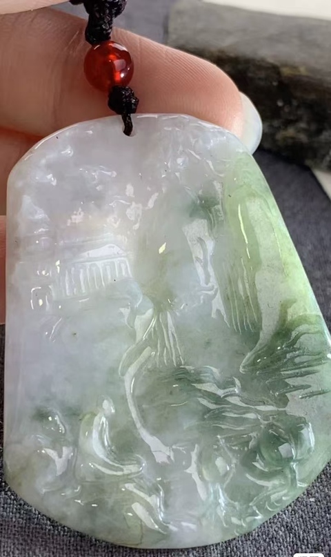古玩玉器天然翡翠(A貨)掛件拍賣(mài),當(dāng)前價(jià)格868元