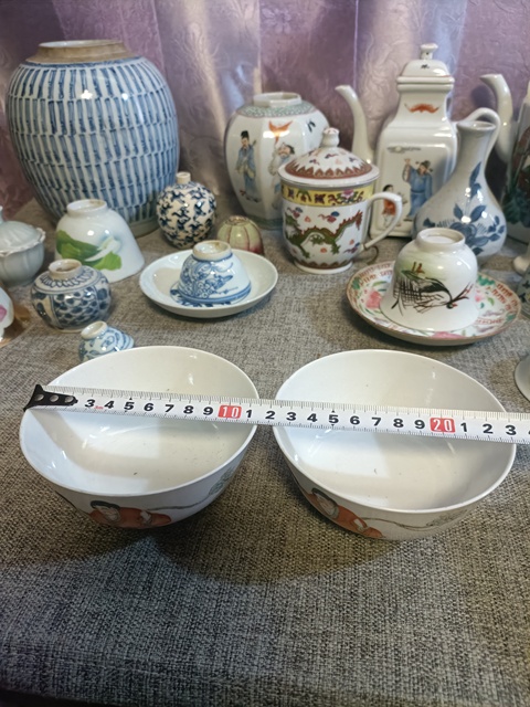 古玩陶瓷油粉彩和合二仙紋茶碗拍賣，當前價格2888元