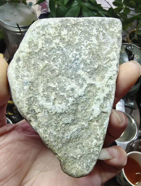 古玩玉器紫玉髓原石料真品鑒賞圖