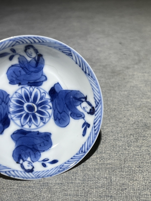 古玩陶瓷清,康熙青花仕女碟拍賣,當(dāng)前價(jià)格888元