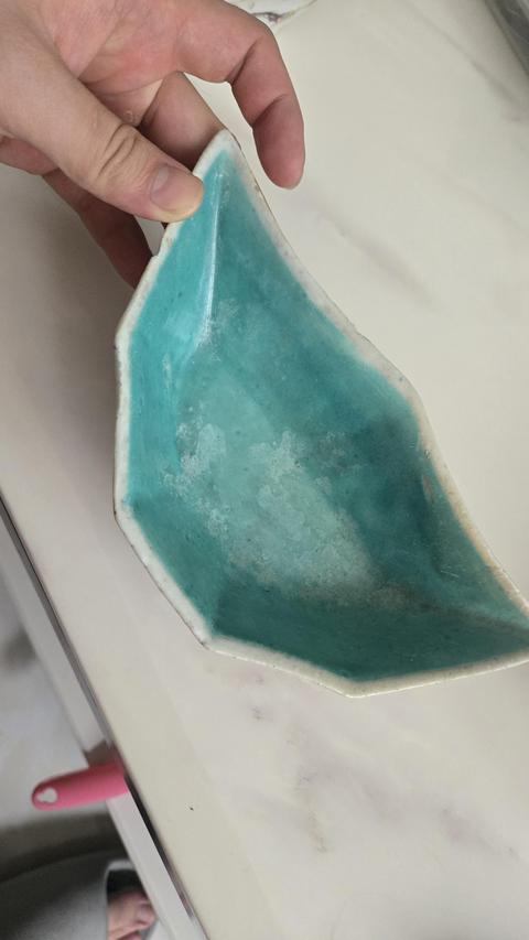 古玩陶瓷粉彩花鳥角碗真品鑒賞圖
