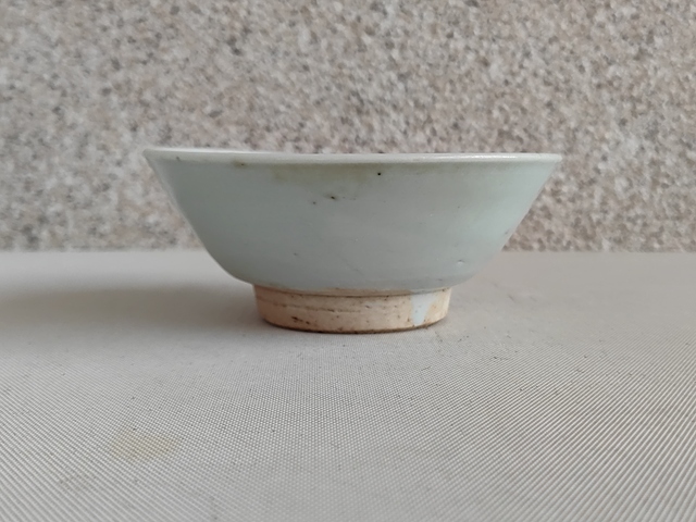 古玩陶瓷澀圈圈足疊燒工藝碗拍賣,當前價格680元