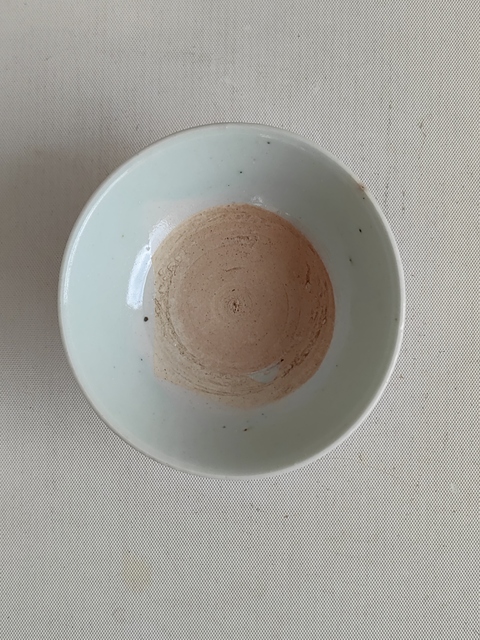 古玩陶瓷澀圈圈足疊燒工藝碗拍賣,當前價格680元