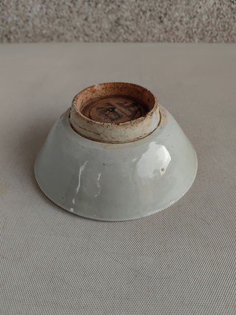 古玩陶瓷澀圈圈足疊燒工藝碗拍賣,當前價格680元