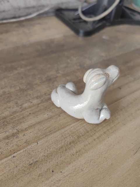 古玩陶瓷南宋江西窯口青白瓷狗真品鑒賞圖