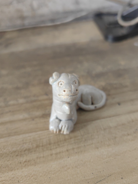 古玩陶瓷南宋江西窯口青白瓷狗真品鑒賞圖