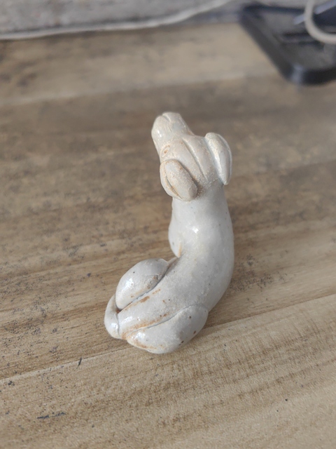 古玩陶瓷南宋江西窯口青白瓷狗真品鑒賞圖