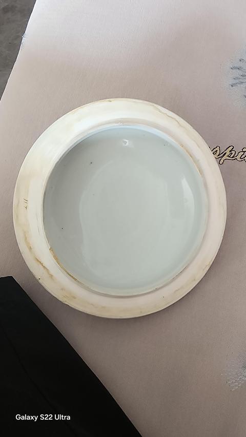 古玩陶瓷粉彩愛菊?qǐng)D粥罐真品鑒賞圖