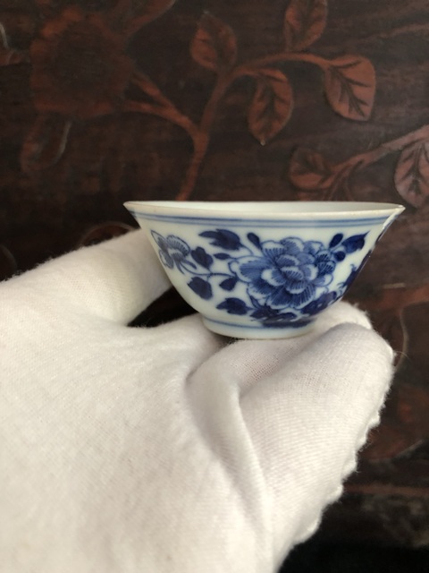古玩陶瓷青花杯拍賣，當前價格3800元