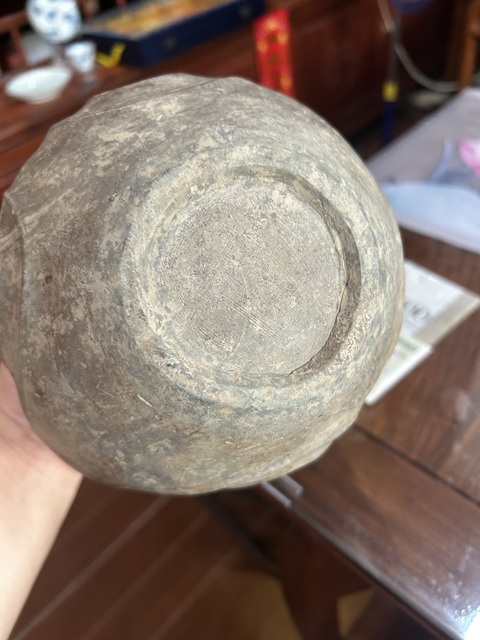 古玩陶瓷戰(zhàn)漢藏羌羊頭罐真品鑒賞圖
