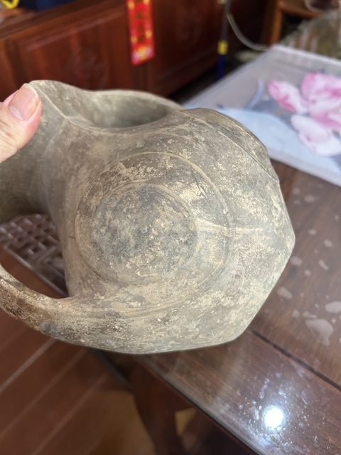 古玩陶瓷戰(zhàn)漢藏羌羊頭罐真品鑒賞圖