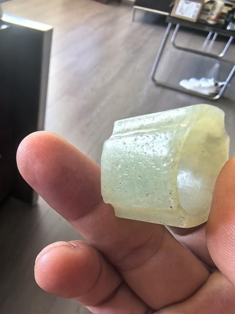 古玩玉器和田玉雕扳指真品鑒賞圖