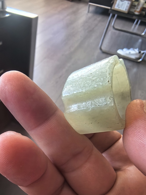 古玩玉器和田玉雕扳指真品鑒賞圖