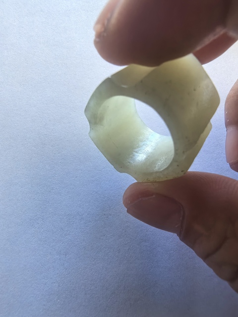 古玩玉器和田玉雕扳指真品鑒賞圖