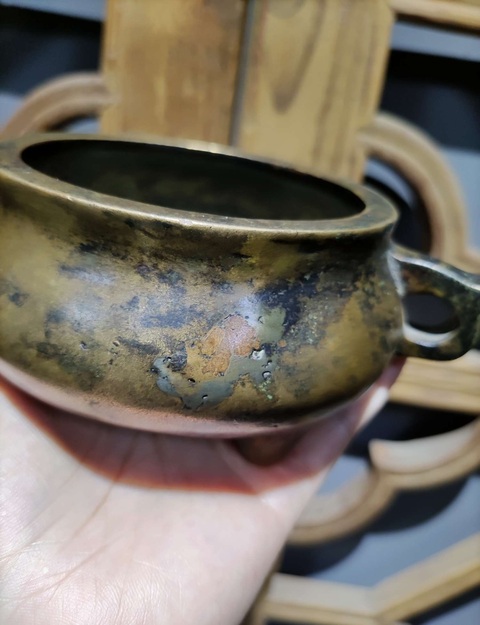 古玩銅器爐子真品鑒賞圖