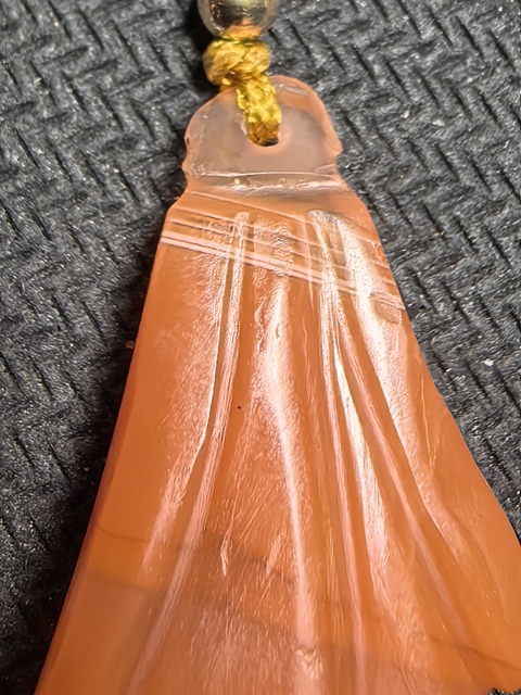 古玩玉器清代南紅蘭花簪子頭真品鑒賞圖