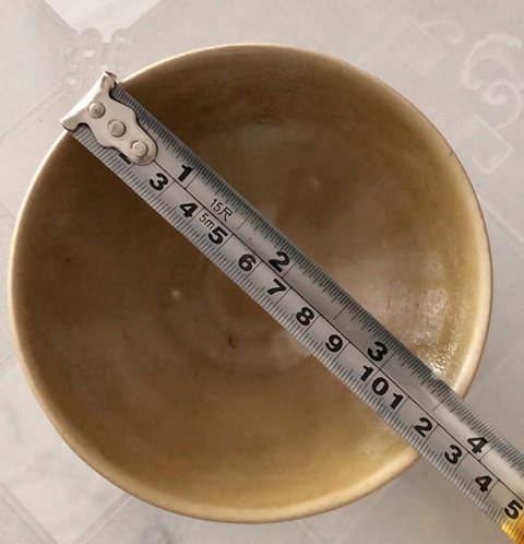 古玩陶瓷五代耀州窯墊燒青瓷盞真品鑒賞圖