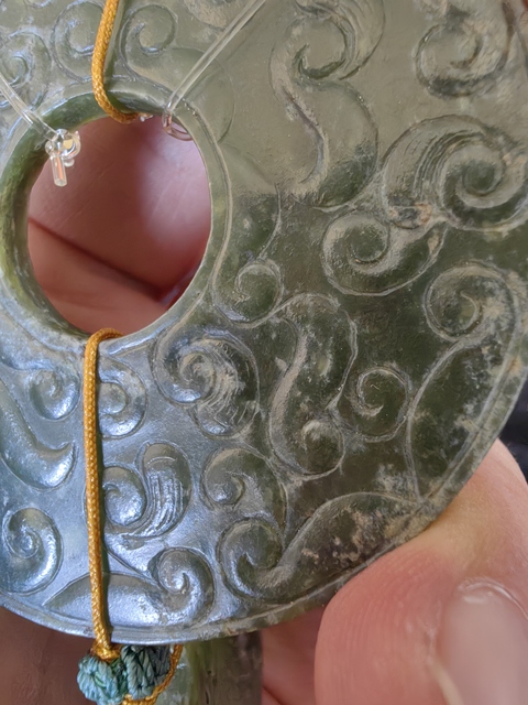 古玩玉器仿古玉璧真品鑒賞圖