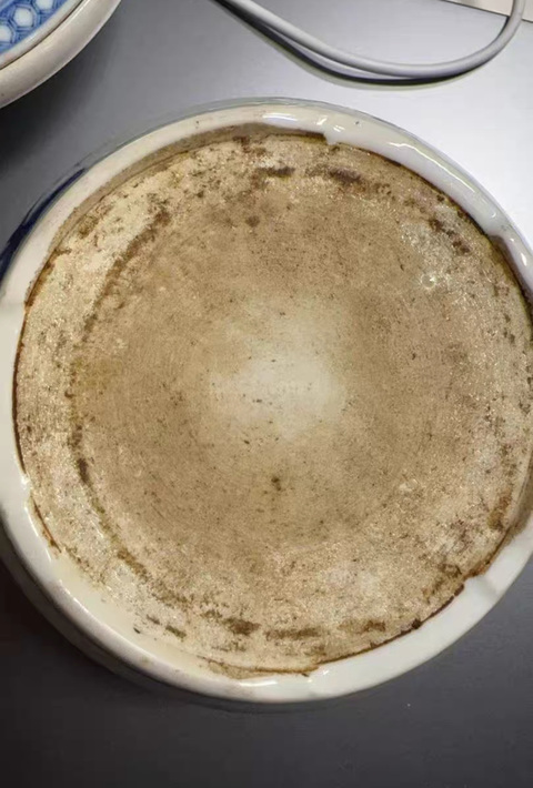 古玩陶瓷青花花卉紋溫鍋真品鑒賞圖