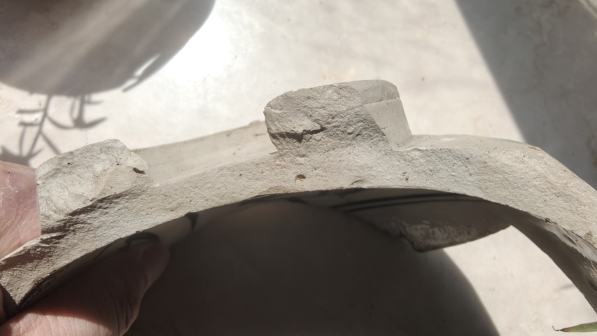 古玩陶瓷明磁州窯系白底黑花仙鶴紋標本真品鑒賞圖