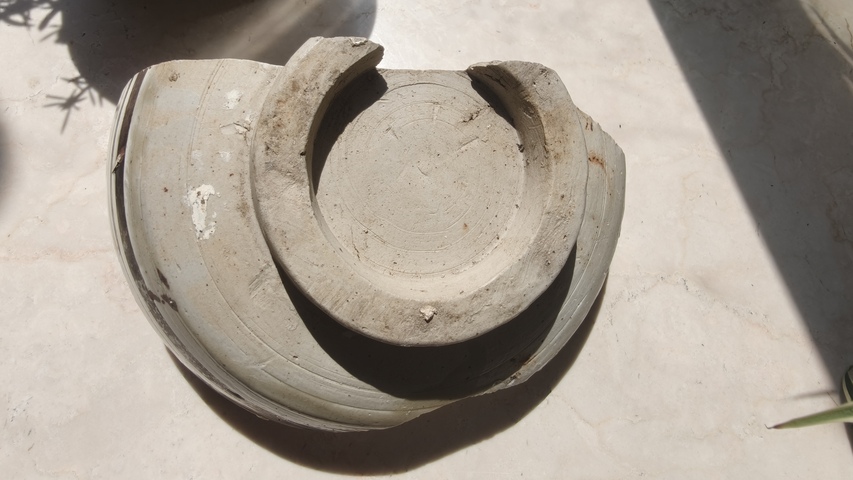 古玩陶瓷明磁州窯系白底黑花仙鶴紋標本真品鑒賞圖