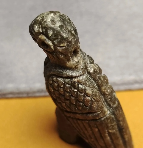 古玩玉器仿古做舊玉鳥型件真品鑒賞圖