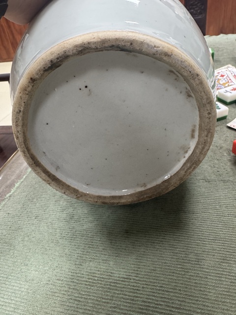古玩陶瓷花卉紋雙鋪首撇口瓶真品鑒賞圖