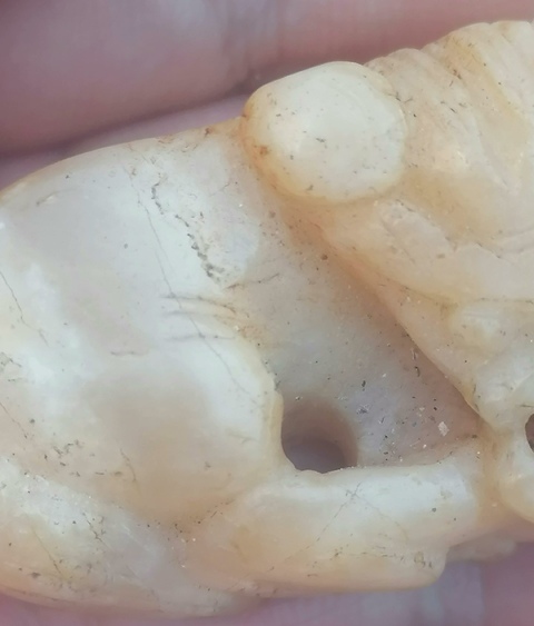 古玩玉器地方玉雕“臥?！睌[件真品鑒賞圖