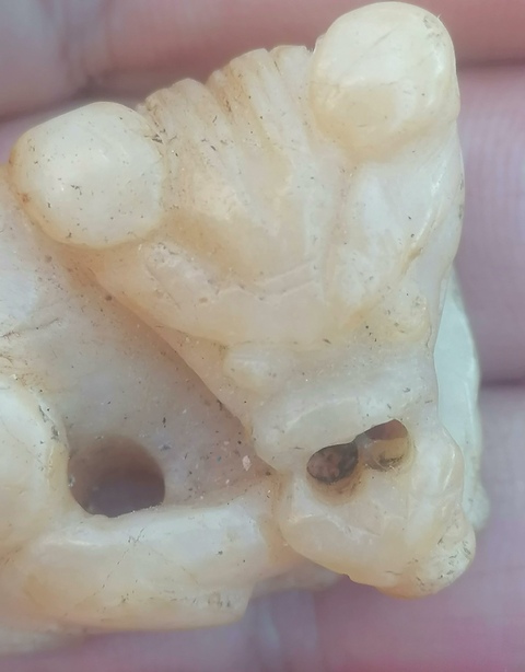 古玩玉器地方玉雕“臥?！睌[件真品鑒賞圖