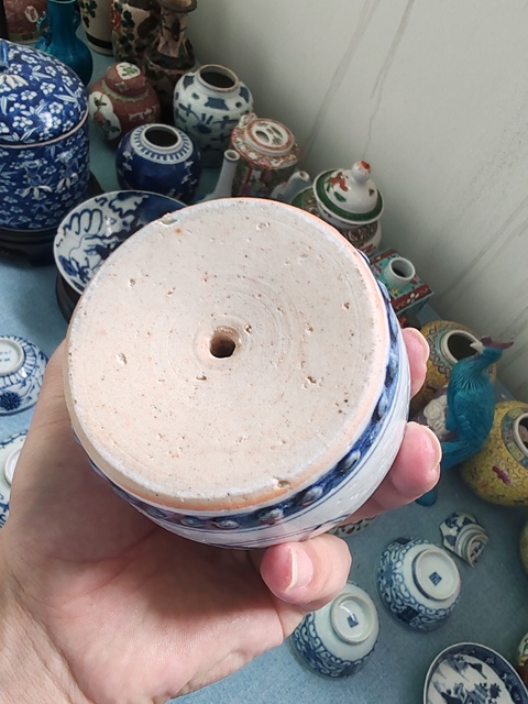 古玩陶瓷清中期青花提字紋燭臺拍賣,當(dāng)前價格760元