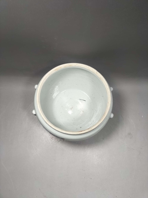 古玩陶瓷粉彩四系粥罐真品鑒賞圖