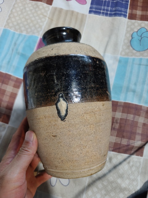 古玩陶瓷磁州窯黑釉梅瓶真品鑒賞圖