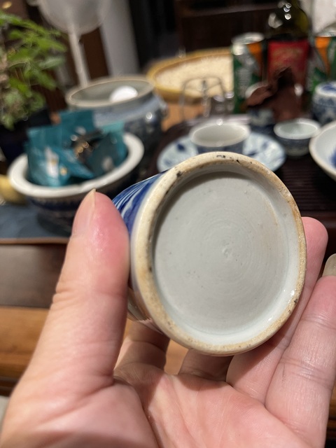 古玩陶瓷青花水盂真品鑒賞圖
