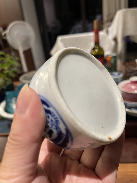 古玩陶瓷團鶴紋青花壺真品鑒賞圖