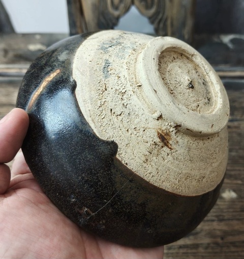 古玩陶瓷金元時期油滴碗真品鑒賞圖