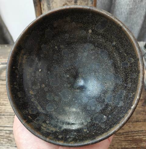 古玩陶瓷金元時期油滴碗真品鑒賞圖