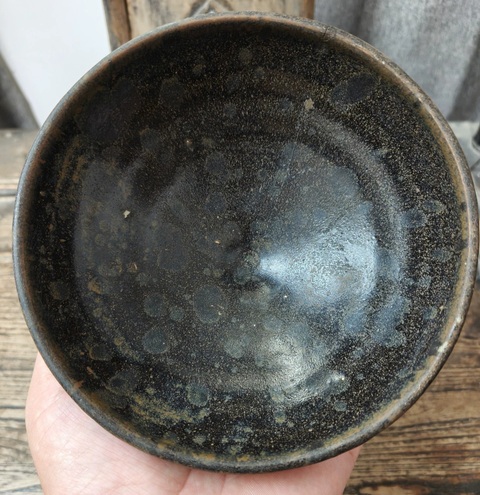 古玩陶瓷金元時期油滴碗真品鑒賞圖